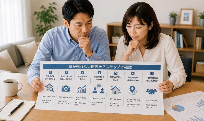 家が売れない原因を7ステップで確認する夫婦