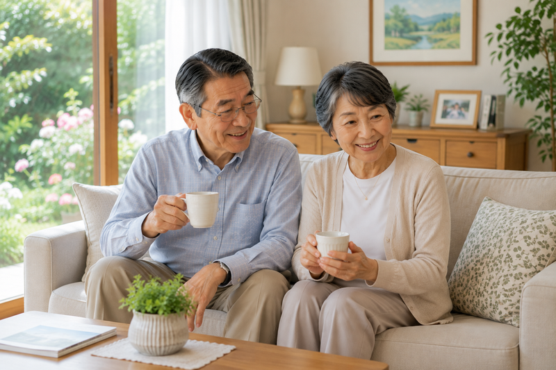 住み慣れた自宅で安心して暮らす70代夫婦