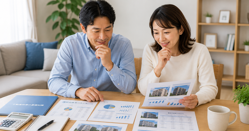 40代から不動産投資を始めるメリットを確認する夫婦