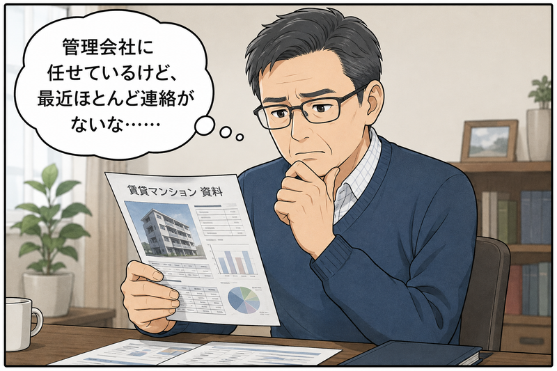 賃貸管理会社からの連絡が少なく不安を感じる不動産オーナー