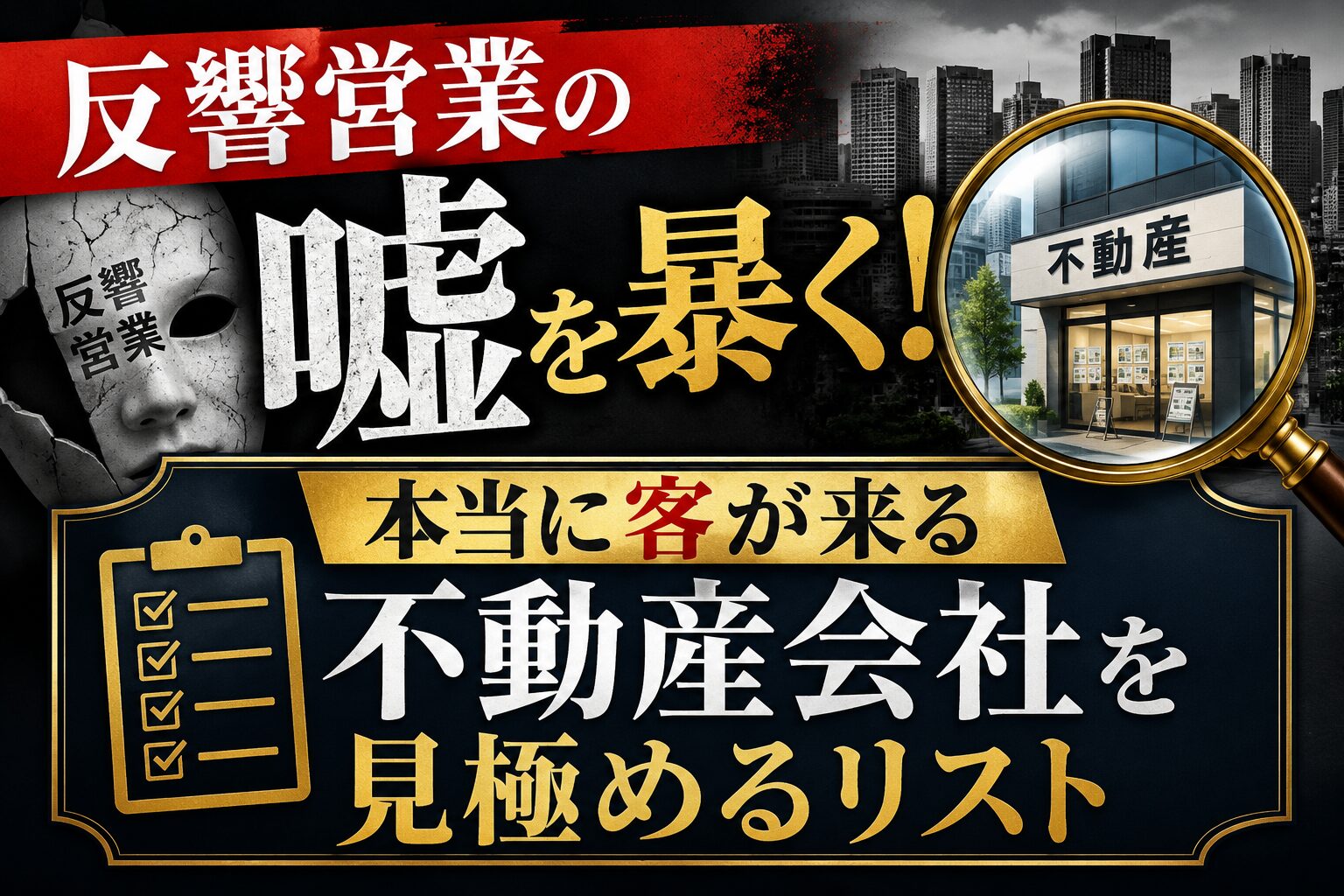 不動産業界転職希望者に送る不動産会社を見極めるリスト