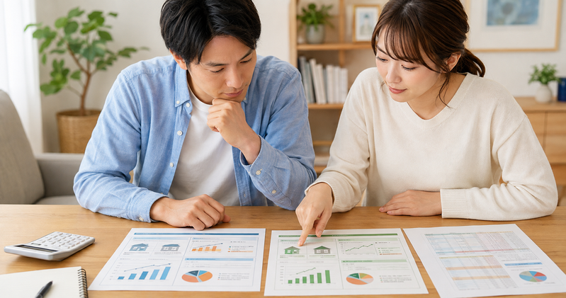変動金利と固定金利を家計状況から比較する30代夫婦