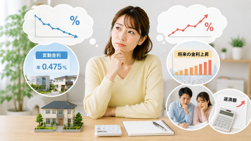 将来の金利の変動について考えている人