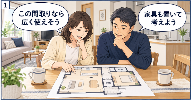4コマ漫画｜狭小住宅リノベは「家具を置いた後」まで考える