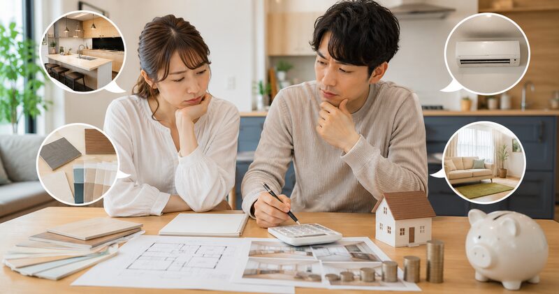 支度のリフォームに関する費用について考える夫婦